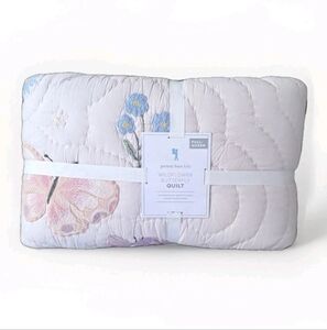 Pottery Barn Kids Wildflower Butterfly Quilt Full/Queen Garden Butterflies